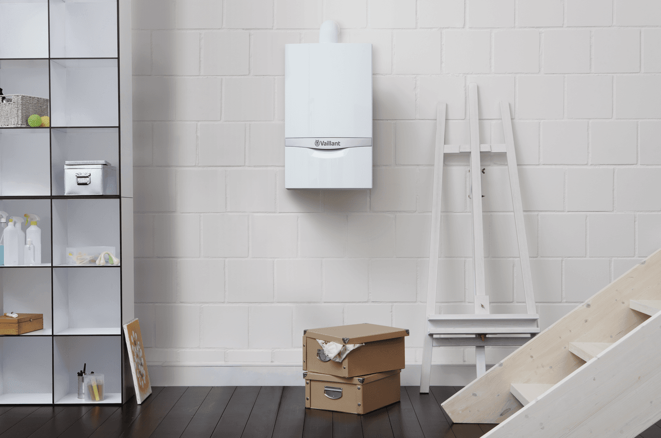 [Slika je bila ustvarjena z umetno inteligenco.] ecoTEC plus 80 - 120 kW scene view