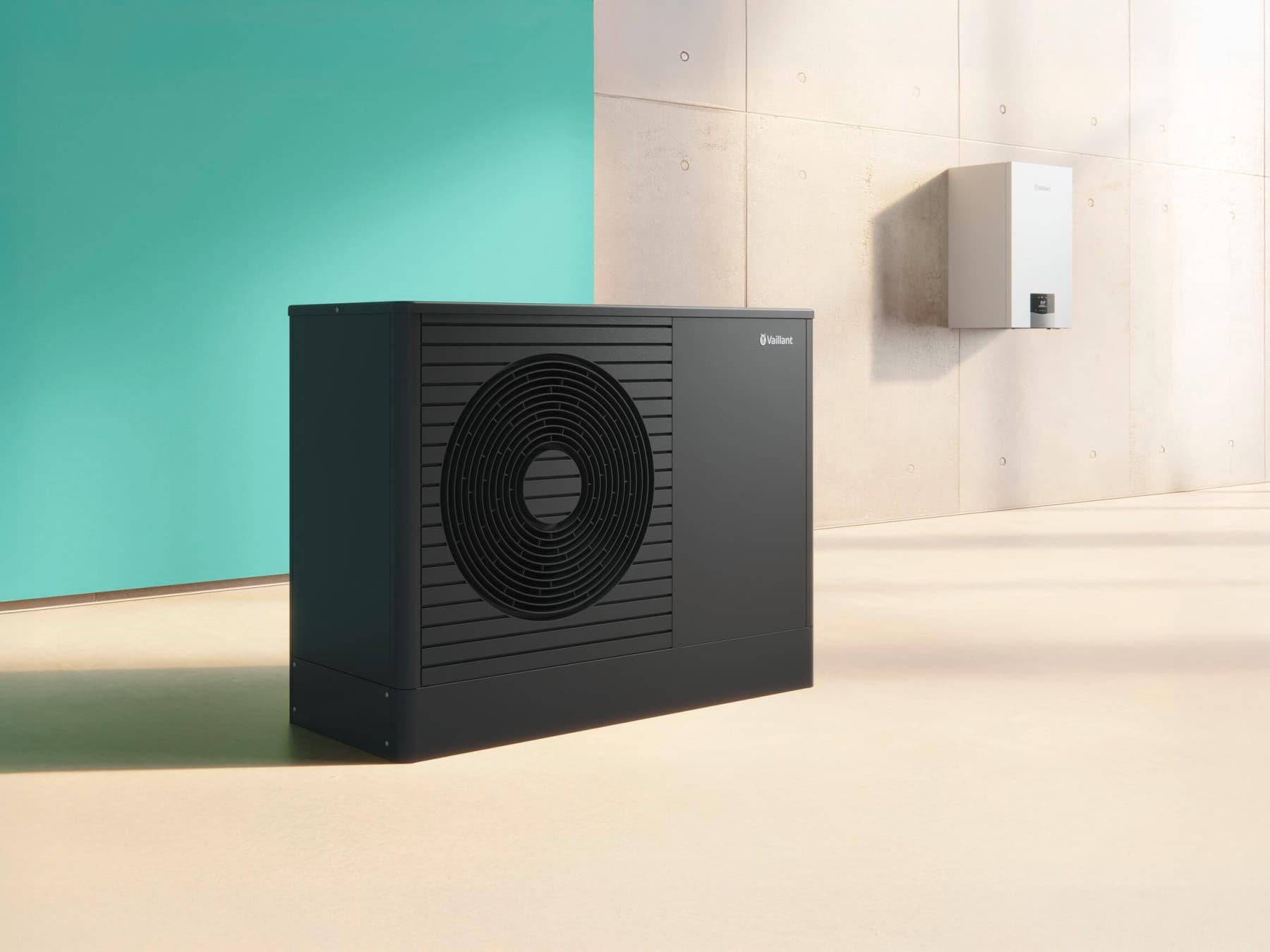 Hibridni ogrevalni sistem s toplotno črpalko aroTHERM plus in plinskim kondenzacijskim kotlom ecoTEC plus