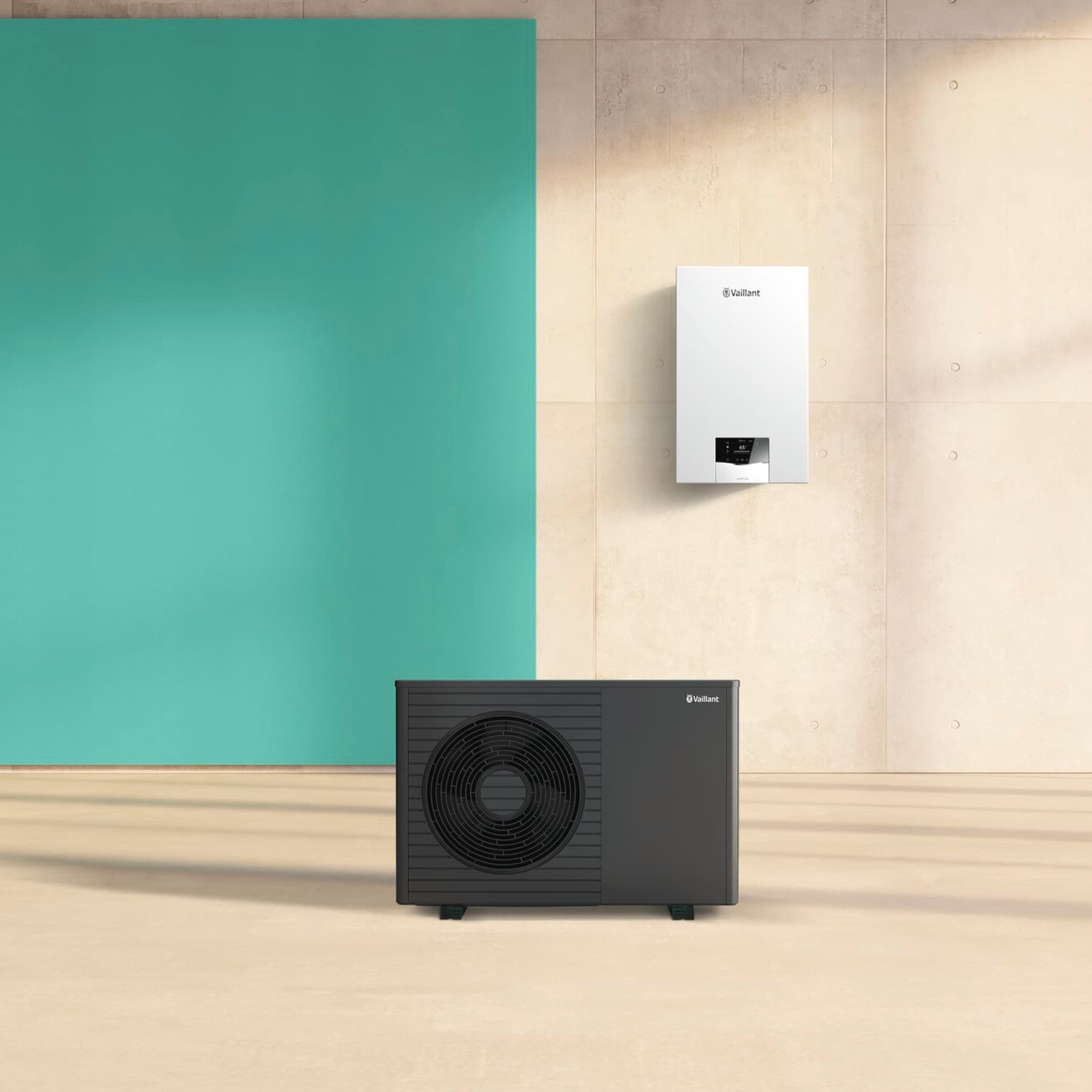 Hibridni sistem s toplotno črpalko aroTHERM plus in plinskim kondenzacijskim kotlom ecoTEC plus