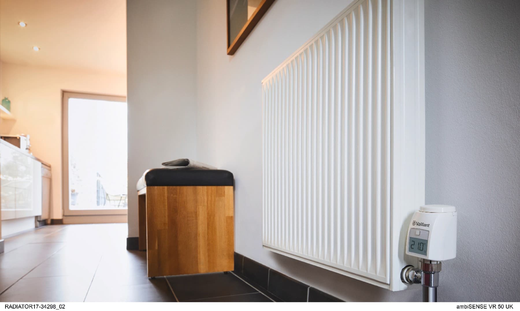 Radiator v hodniku