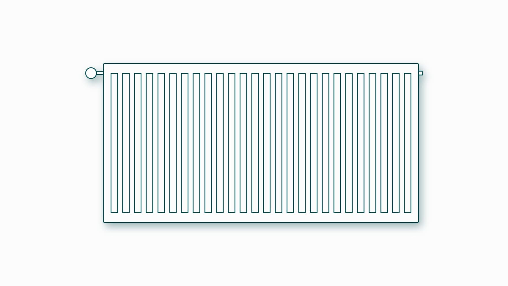 Skica ploščatega kompaktnega radiatorja