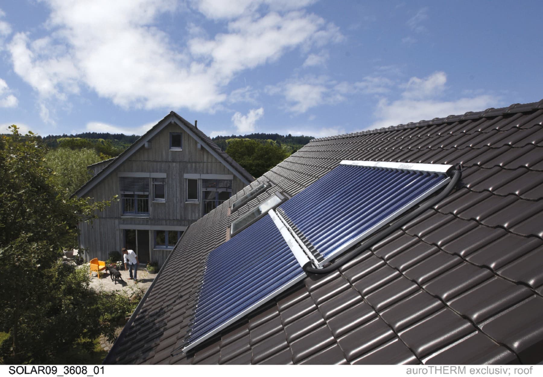 Solarni sistem na strehi stanovanjskega objekta