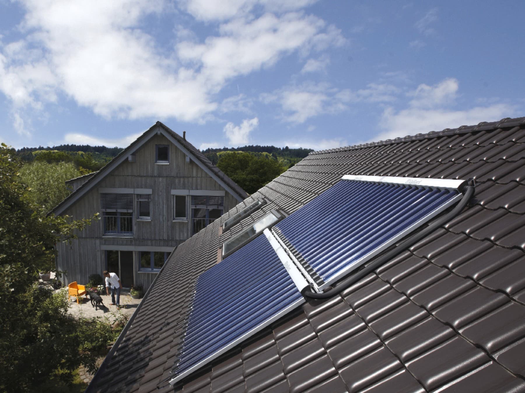 Solarni sistem na strehi stanovanjskega objekta